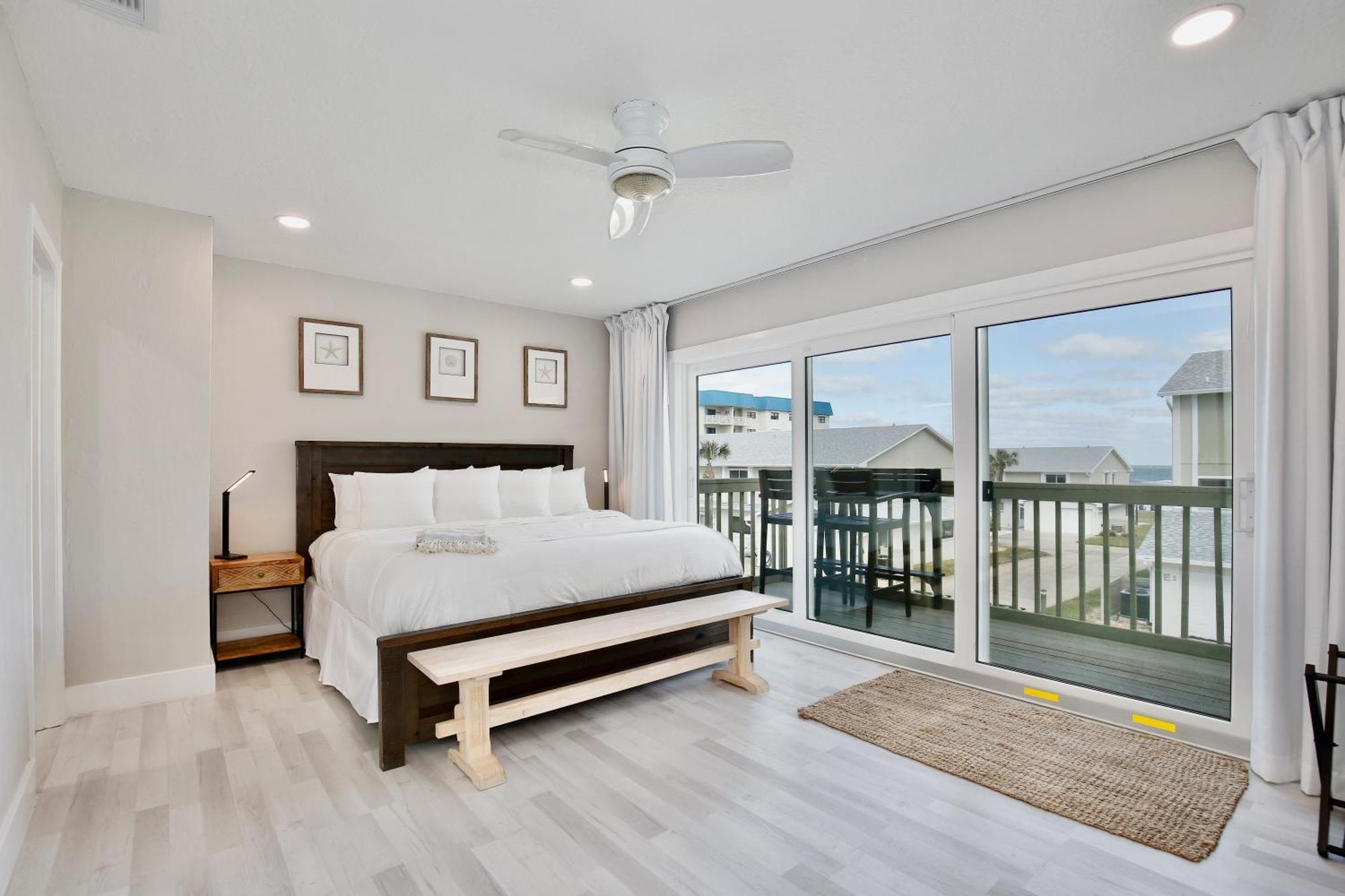 Zen Beach Retreat - Ocean View Townhouse -No Drive Beach 新士麦那海滩 外观 照片