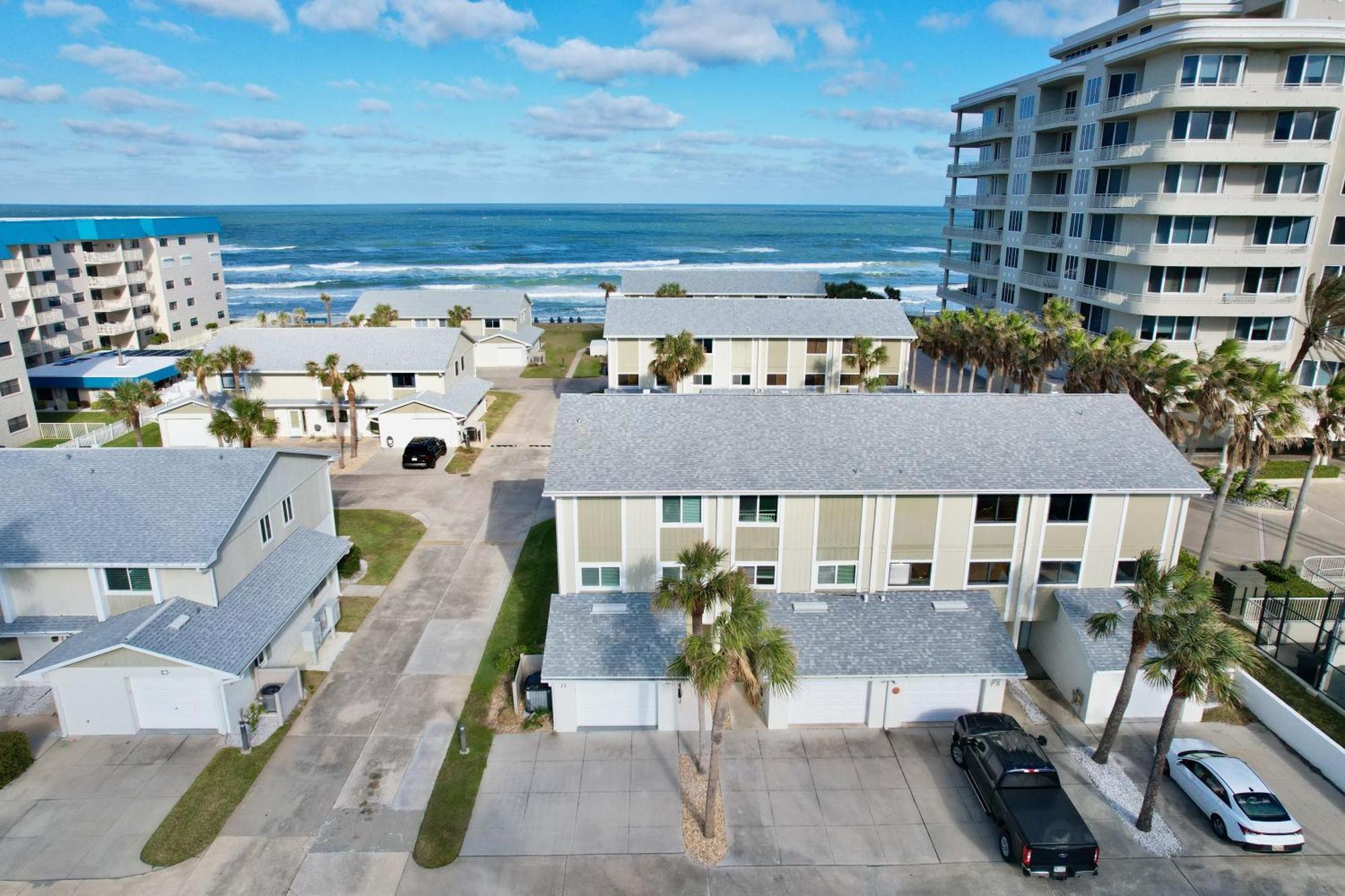 Zen Beach Retreat - Ocean View Townhouse -No Drive Beach 新士麦那海滩 外观 照片