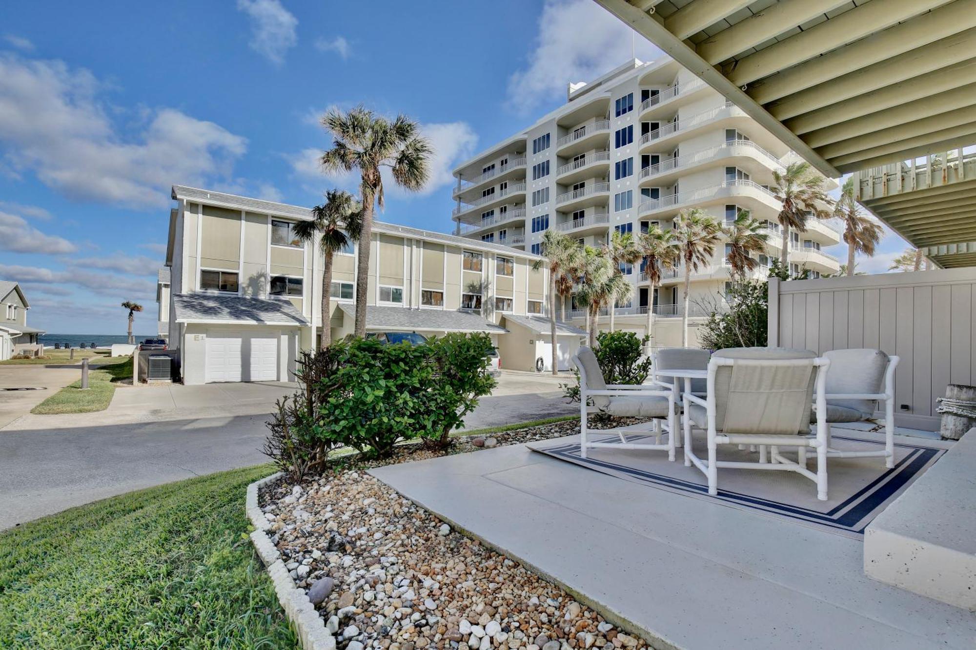 Zen Beach Retreat - Ocean View Townhouse -No Drive Beach 新士麦那海滩 外观 照片