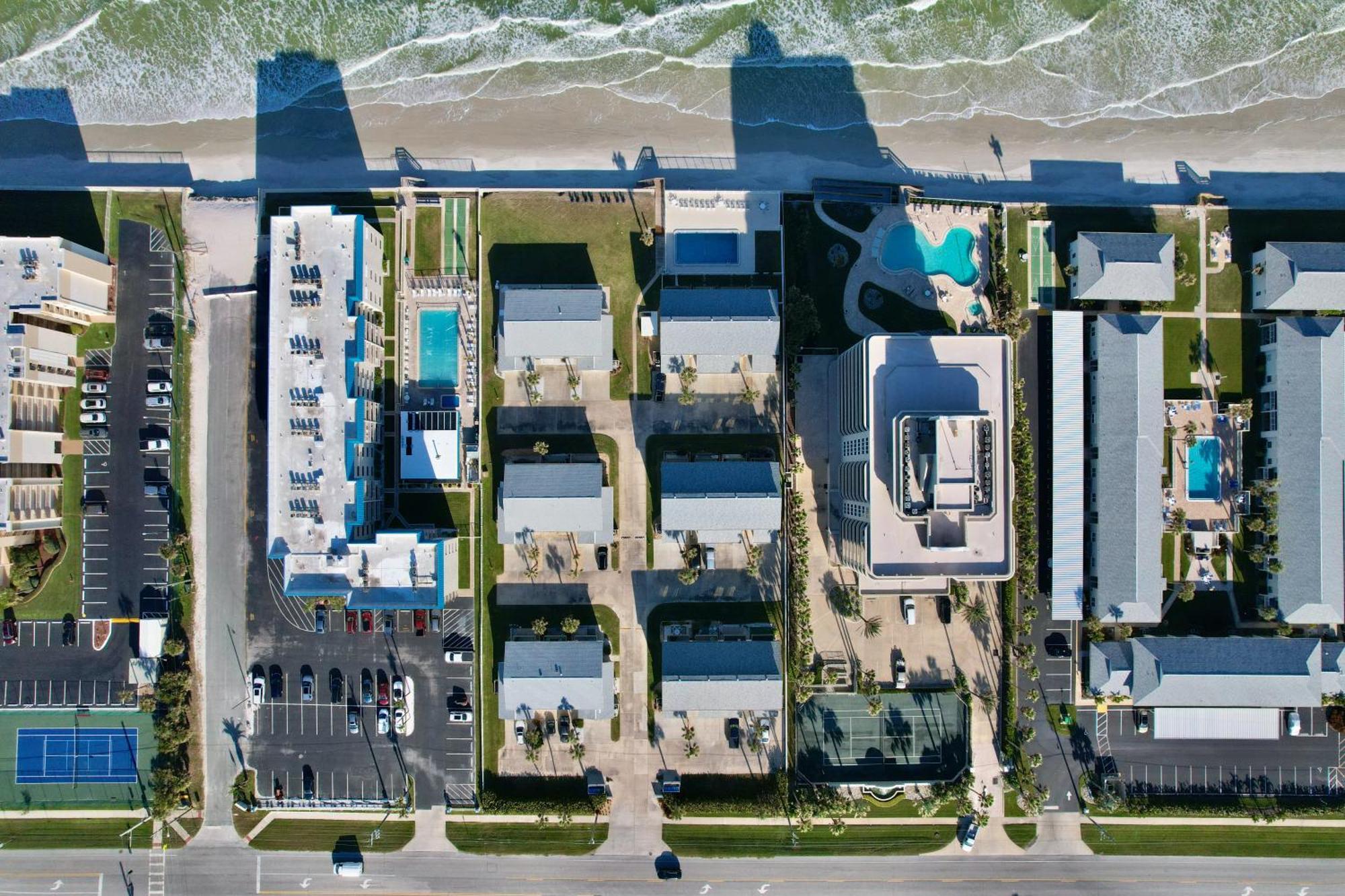 Zen Beach Retreat - Ocean View Townhouse -No Drive Beach 新士麦那海滩 外观 照片
