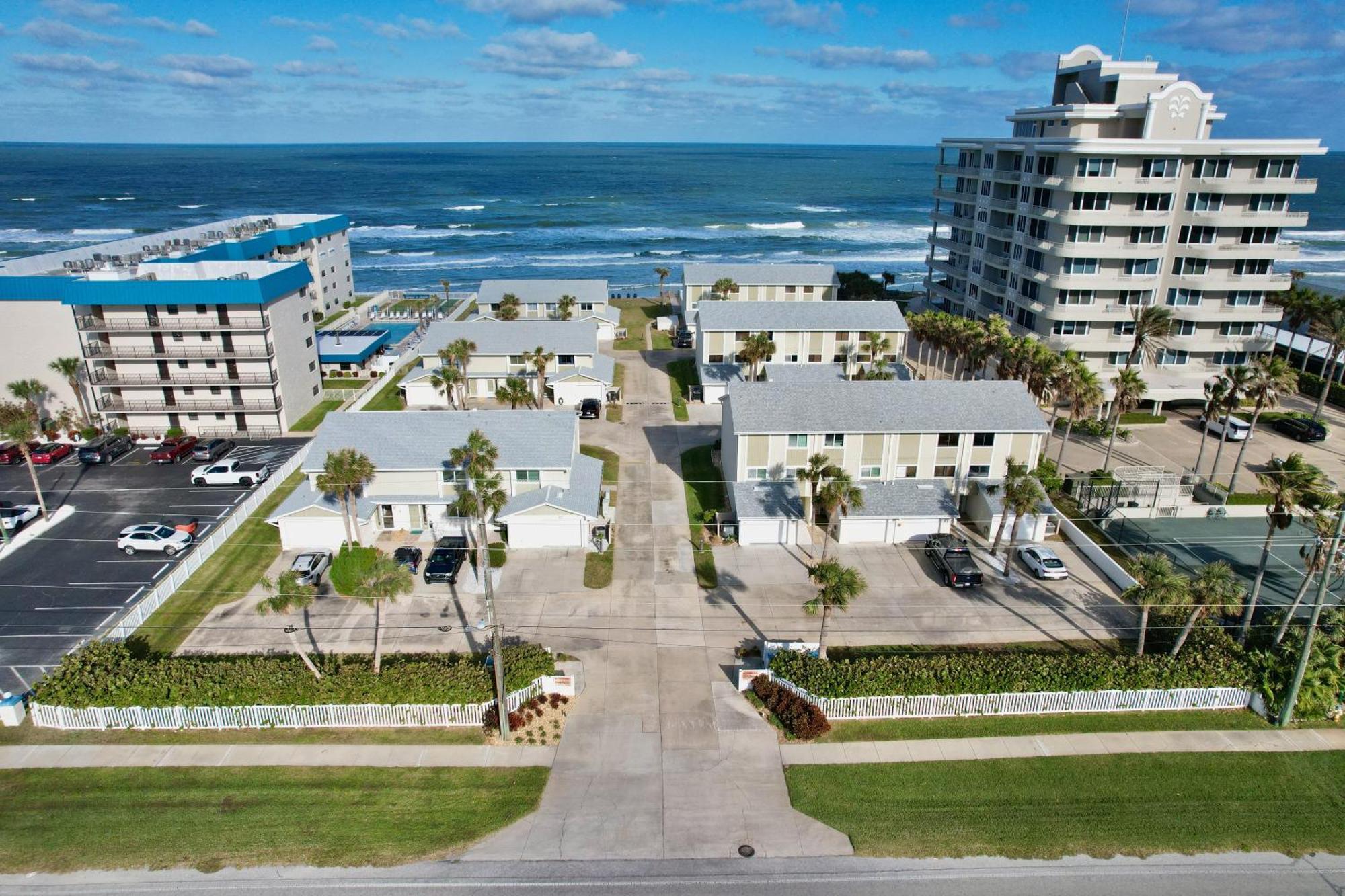 Zen Beach Retreat - Ocean View Townhouse -No Drive Beach 新士麦那海滩 外观 照片