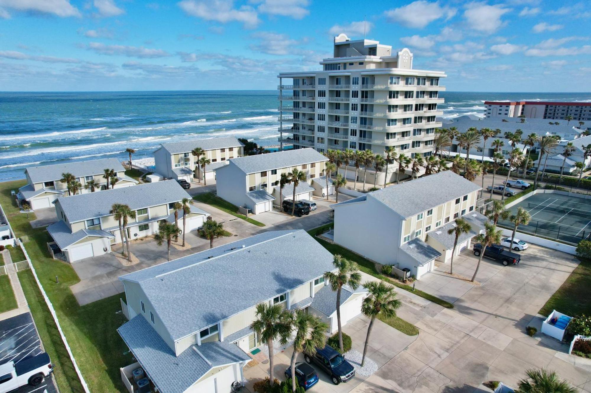 Zen Beach Retreat - Ocean View Townhouse -No Drive Beach 新士麦那海滩 外观 照片