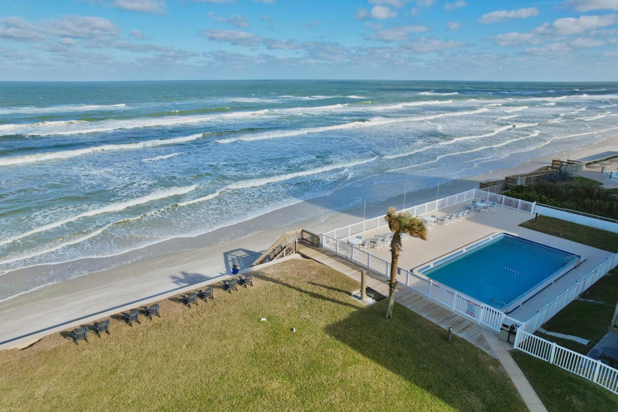 Zen Beach Retreat - Ocean View Townhouse -No Drive Beach 新士麦那海滩 外观 照片