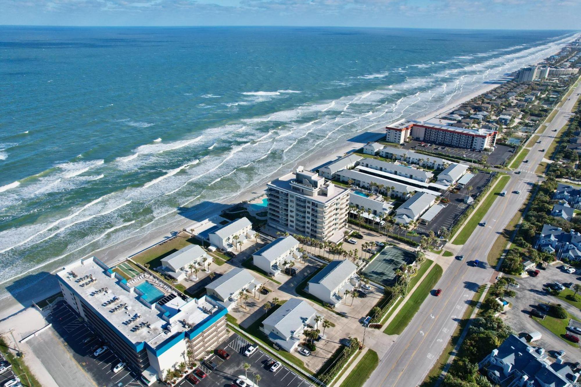 Zen Beach Retreat - Ocean View Townhouse -No Drive Beach 新士麦那海滩 外观 照片