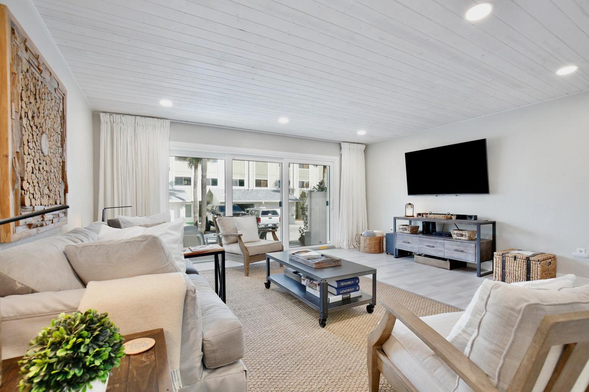 Zen Beach Retreat - Ocean View Townhouse -No Drive Beach 新士麦那海滩 外观 照片