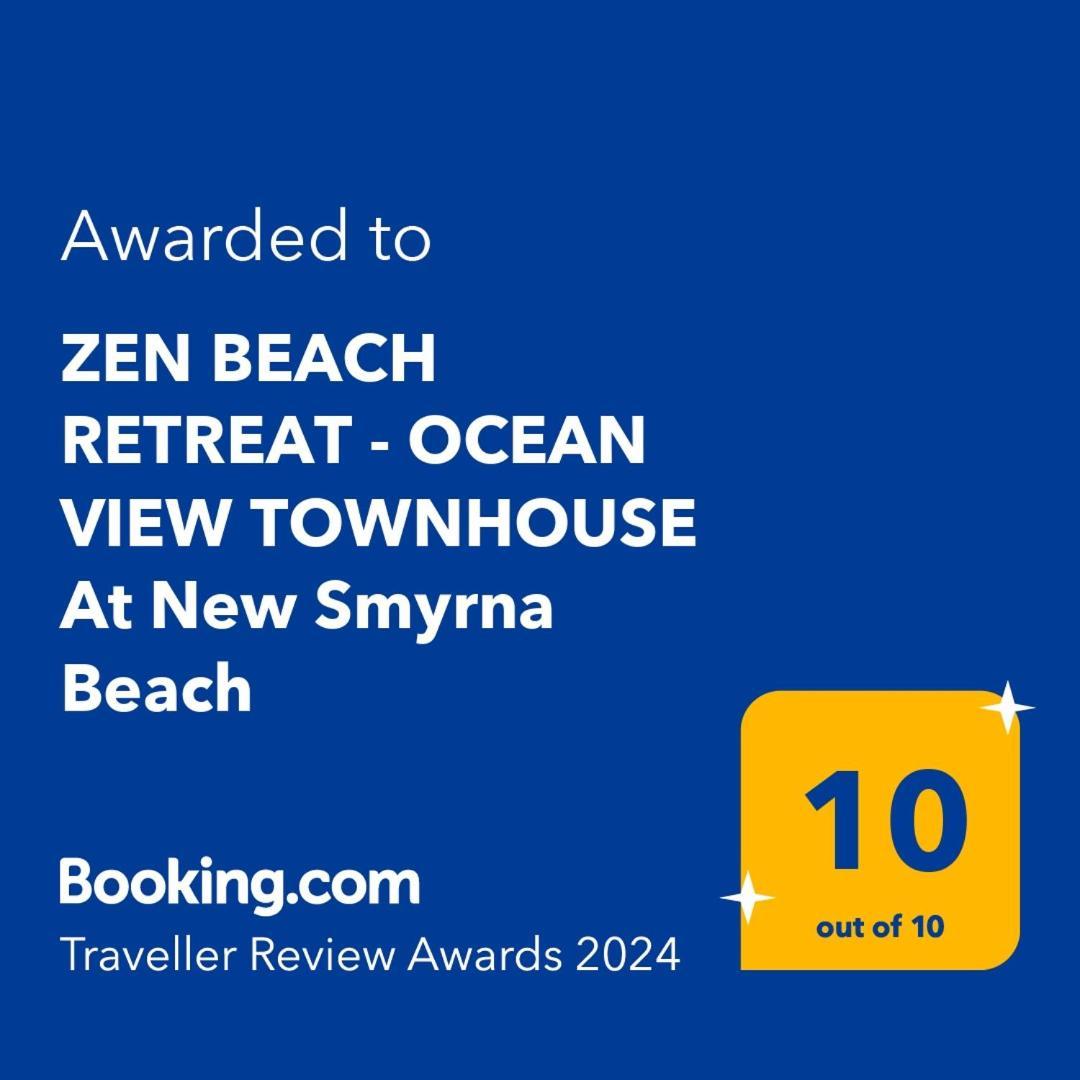 Zen Beach Retreat - Ocean View Townhouse -No Drive Beach 新士麦那海滩 外观 照片